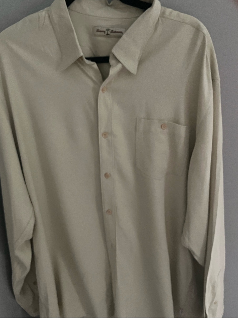 Light Beige Casual Button-Up Shirt - Classic Men's Style silk